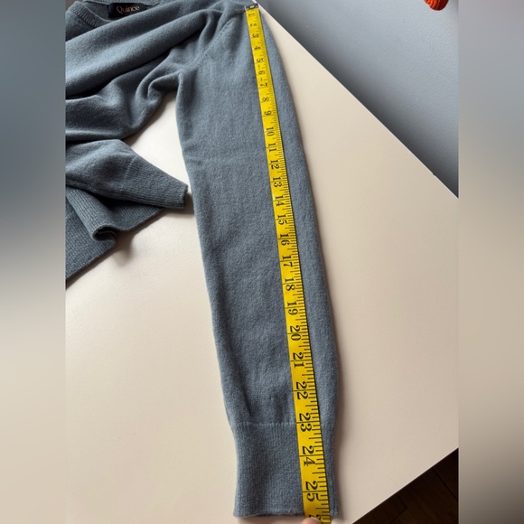 Quince 100% Mongolian Cashmere Crewneck Sweater - Dusty Blue - Size M - Picture 11 of 16